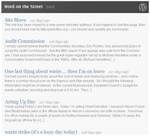 linkedinwp Screenshot of LinkedIn WordPress application, broken