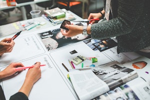 Photo of designers.
