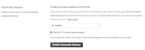 Heroku: Automatic Deployment