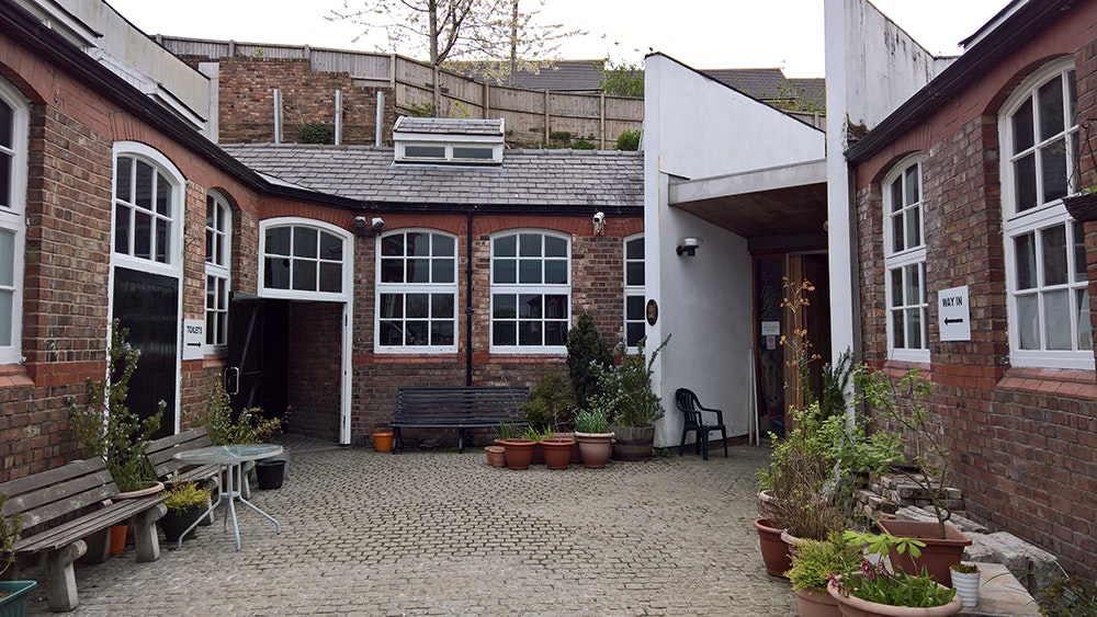 The entrance to the Williamson Tunnels visitor centre.