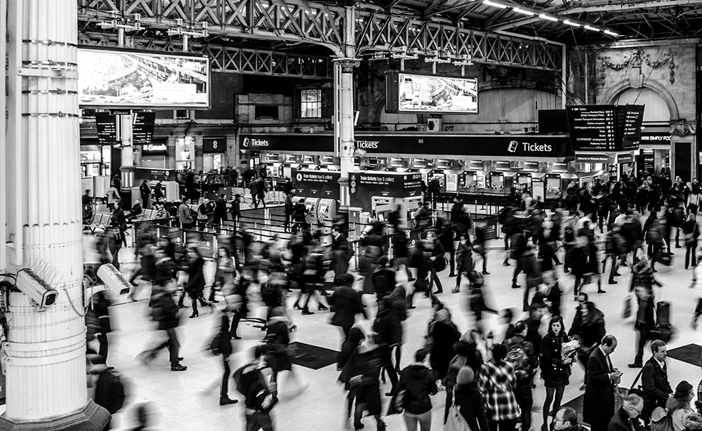 Image shows a busy, distracting environment