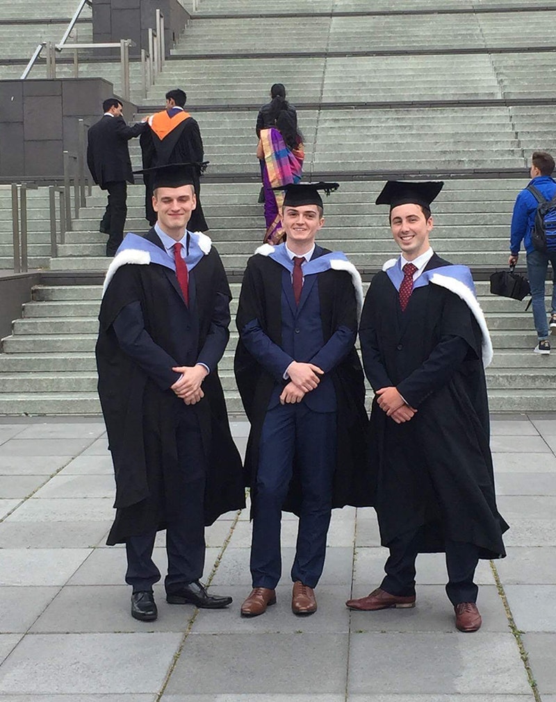 Image shows Jack graduating